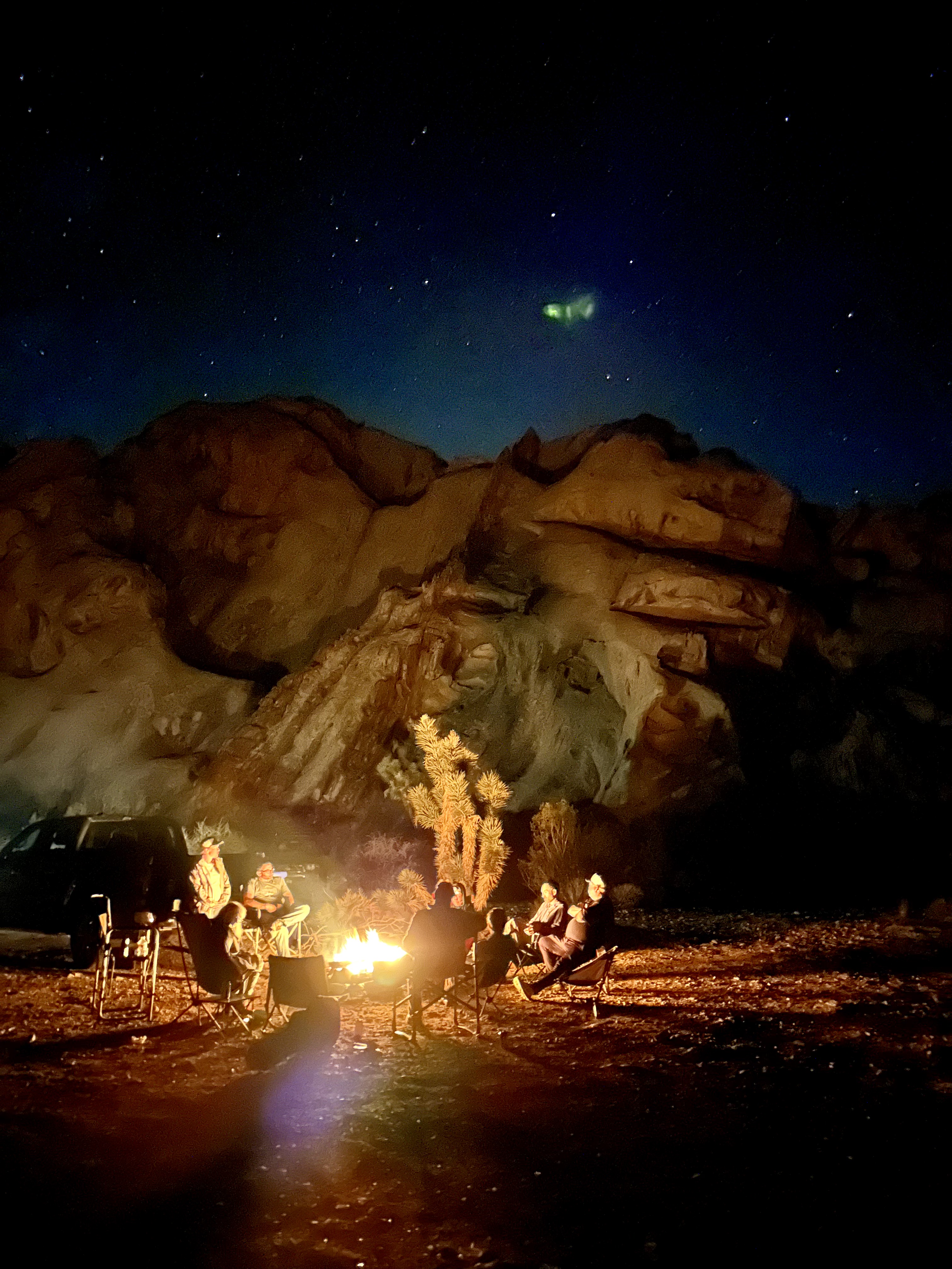 camp at night